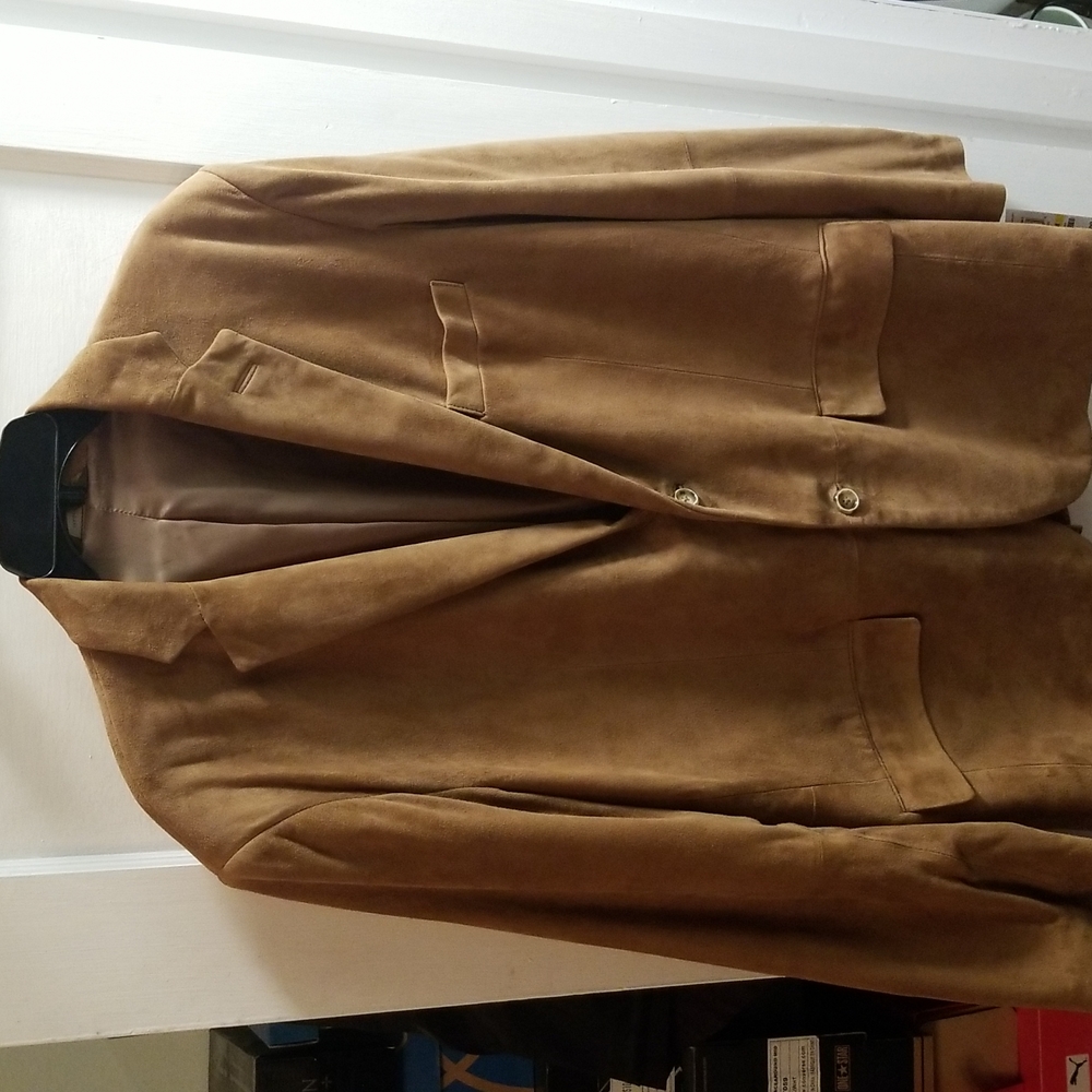 Tasso Elba Suede Sport Coat Medium